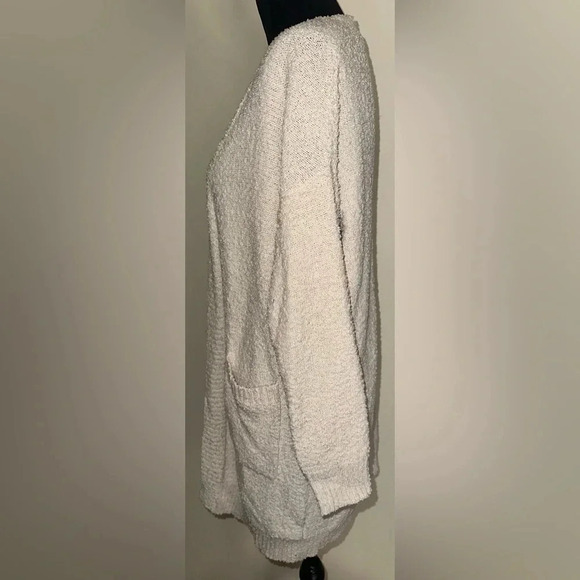 Luna Ivy Womens Cream Color Cardigan Sweater Size S/M - Picture 3 of 5